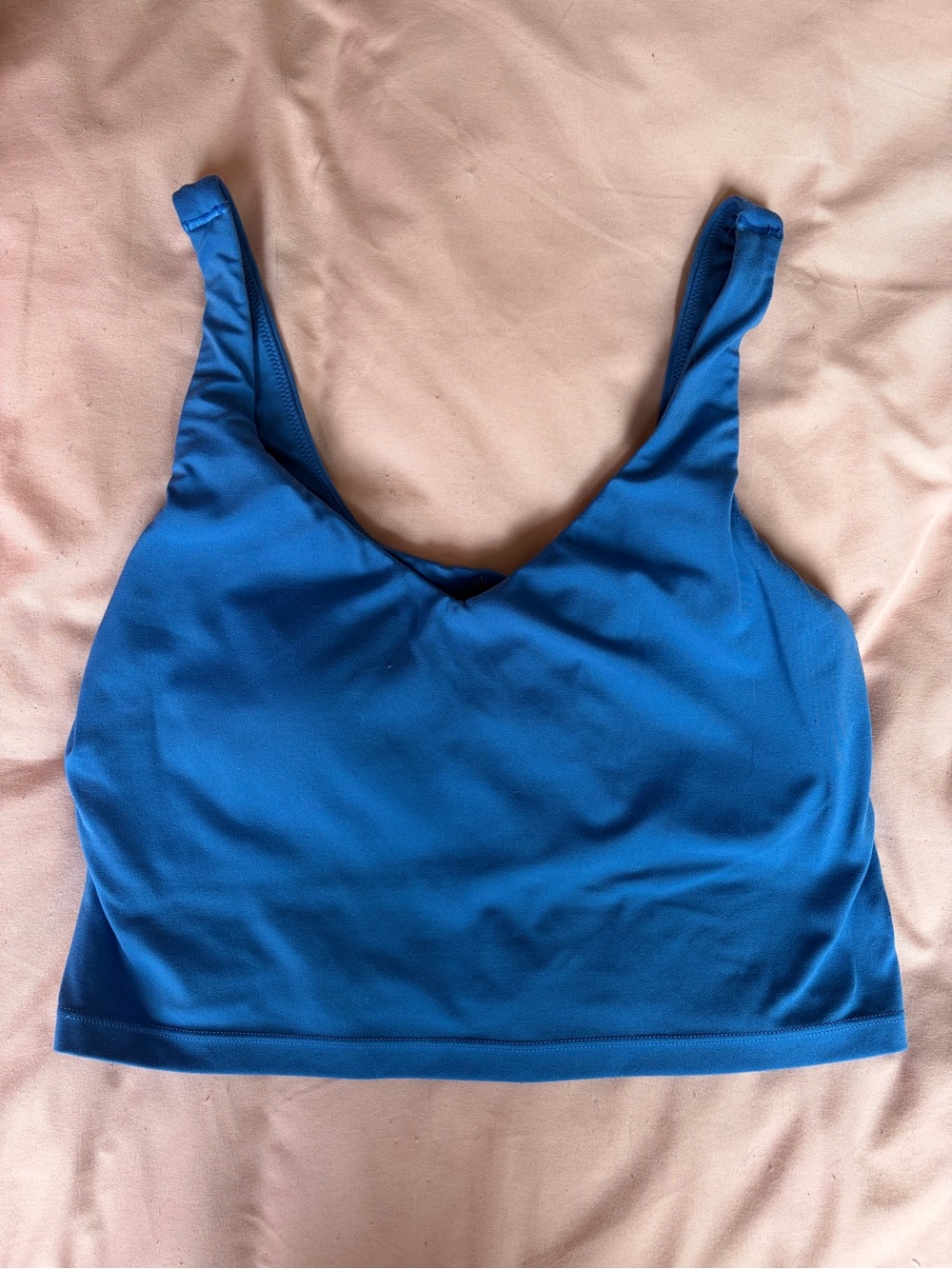 aerie Bright Blue V-Neck Sports Bralette